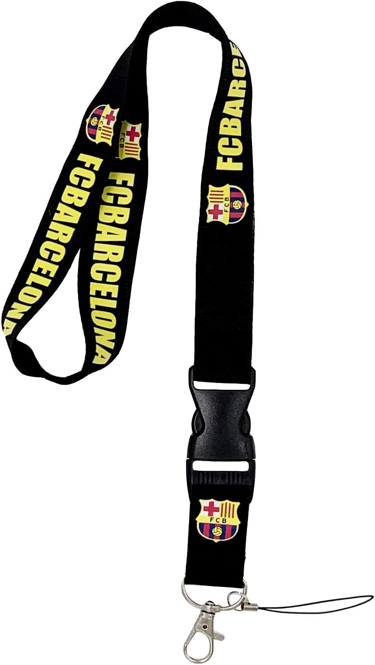 VKOTOUNY FC Football Club Fan Lanyard Key Chain Use for Mobile Phone/Business ID/Badge Card ect for Barcelona Fans : Sports & Outdoors