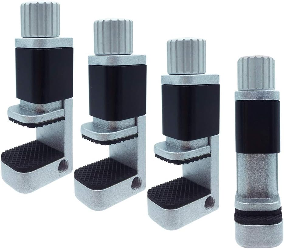 Phone Repair Clamp 4pcs, Adjustable Fastening Clamp Clip, iPhone Clip Holder, Frame Clamp Tool for iPad MacBook Tablet LCD iPhone Screen Replacement, Screen Repair Clamp with Rubber Pad