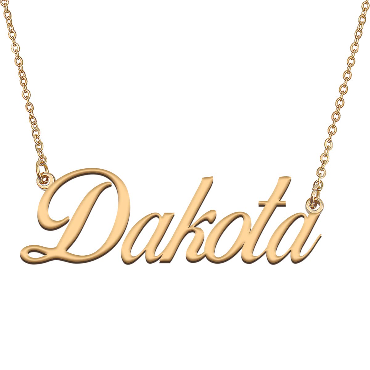 HUAN XUN Customized Custom Simple Any Name Necklace