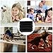 Rug Gripper YoYang 8 pcs Black Anti Curling Rug Grippers Non Slip Rug Gripper with Renewable Reusable Gripper Tape Kitchen Bathroom Outdoor Rug Gripper - Keeps Your Rug in Place & Makes Corners Flat