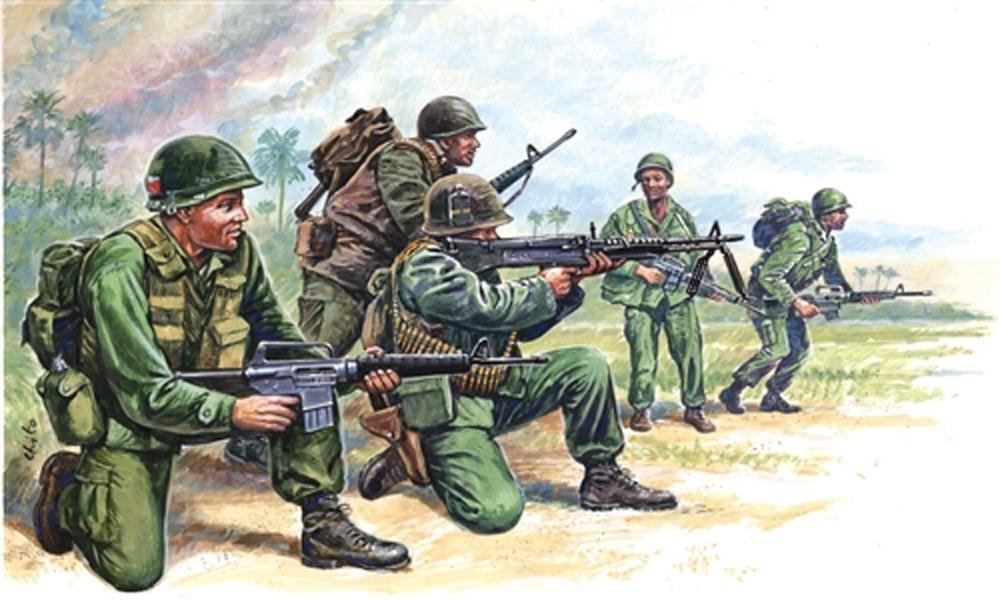 Italeri S US Special Forces Ejército estadounidense Guerra de Vietnam a escala
