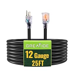 GREATIDE Outdoor Extension Cord with Lighted