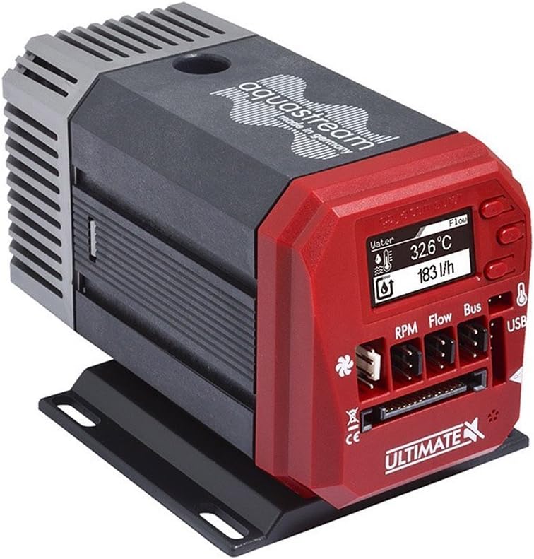 Aquacomputer Aquastream XT USB 12V Pumpe - Ultimate Version, OLED, black/red, Black / Red - Image 5