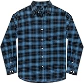 Double Pump Big and Tall Flannel Shirts for Men Cotton Long Sleeve Casual Button Down Plaid Shirt from XXL (T) to 6XL(T)