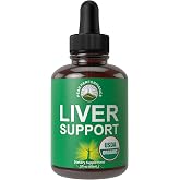 USDA Organic Liver Cleanse Detox &amp; Repair. 6-in-1 Liquid Drops Supplement | With Organic Milk Thistle, Artichoke Extract, and More. Zero Sugar, Liver Health Support Tincture Alternative to Capsules