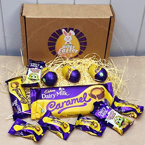 Cadbury Easter Caramel Goody Box - Cadbury Caramel Eggs, Bars, Miniatures and Freddo Caramel - by Moreton Gifts®