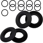 4 Pcs Universal Kayak Paddle Drip Rings-for Kayak and Canoe Paddles - No More Sliding Up and Down (Black)