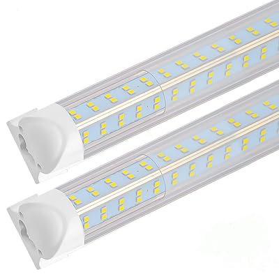 20-Pack 8FT T8 Integrated LED Shop Light Fixtures – 120W 6000K Daylight 14400 Lumens