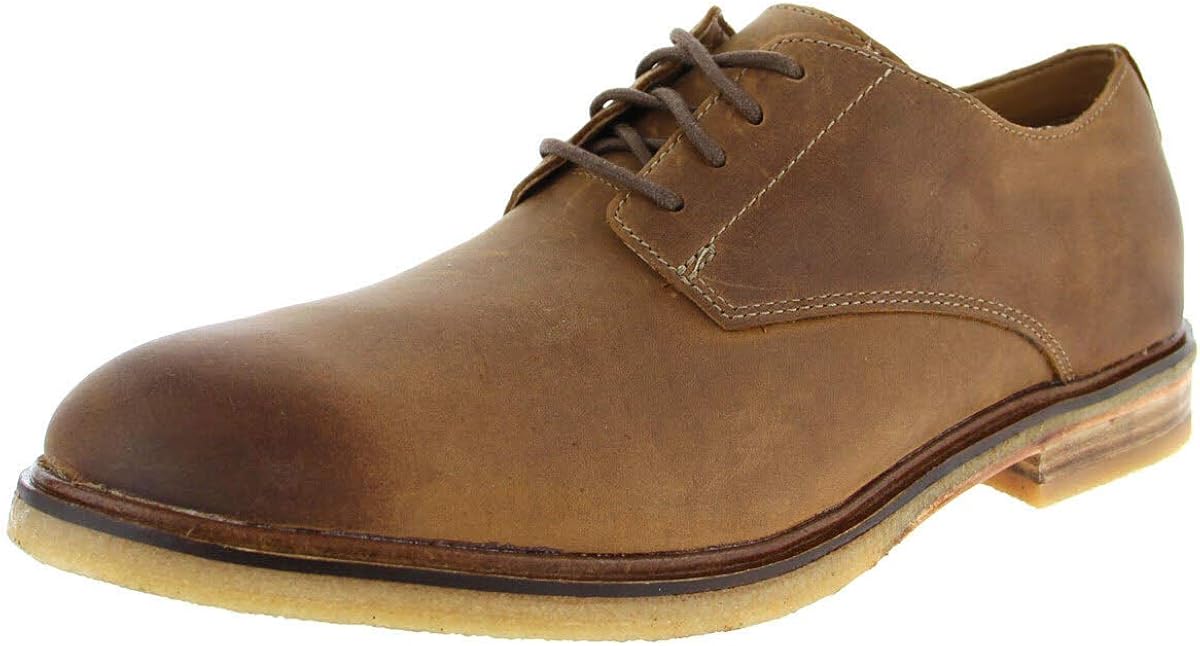 clarks clarkdale moon dark tan leather