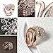 TIDOO Jewelry Fashion Rose Gold Plated Green Eyes Snake Ring Genuine Austrian Crystal Rings (8)