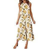 ROYLAMP Women's 2 Piece Outfits Basic Top Cropped Wide Leg Pants Set | 2026 Round Neck Crop Top,Wide Leg Pants Style,Flowy Ma