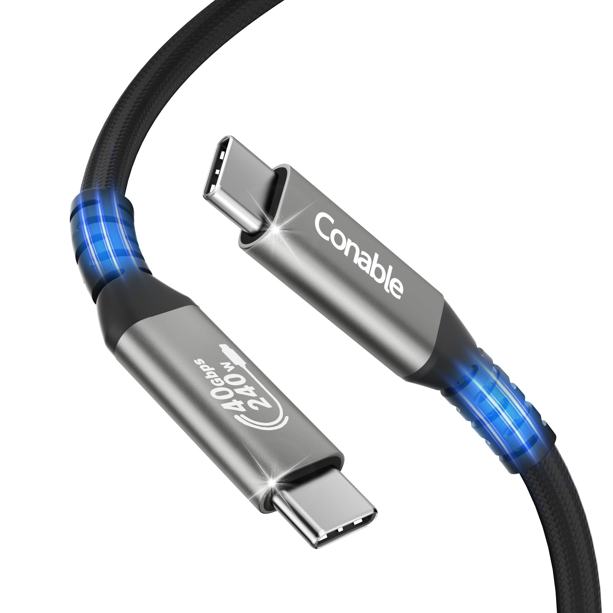 Photo 1 of Coaxial USB 4 Cable 4FT, USB C Cable, Real 40Gbps Data Transfer, 8K/5K@60Hz Video, 240W Charging, Compatible for MacBook, SSD, iPhone 16/15, Thunderbolt 4, MacBook, XPS, Surface Pro -Coaxial Version