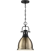 NUVO 60/6753 Watson 1 Light Pendant Fixture,Matte Black