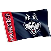 Desert Cactus University of Connecticut Flag UConn Huskies Banners 100% Polyester Indoor Outdoor 3x5 feet Flags (Team Name)