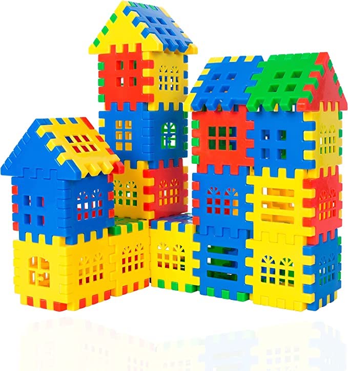 DEJUN Interlocking Children's Building Block Toys Toddler Building