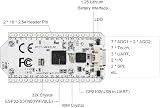 DollaTek 868-915MHz LoRa SX1262 ESP32 Development Board 0.96 OLED view 5