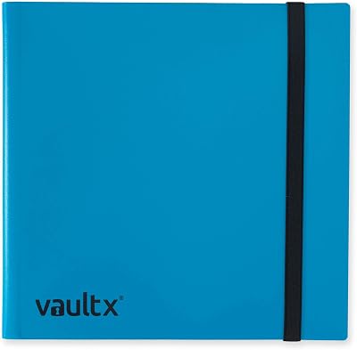 Vault X 12 Pocket Strap Binder 480 Cards Blue 20 Pages Standard