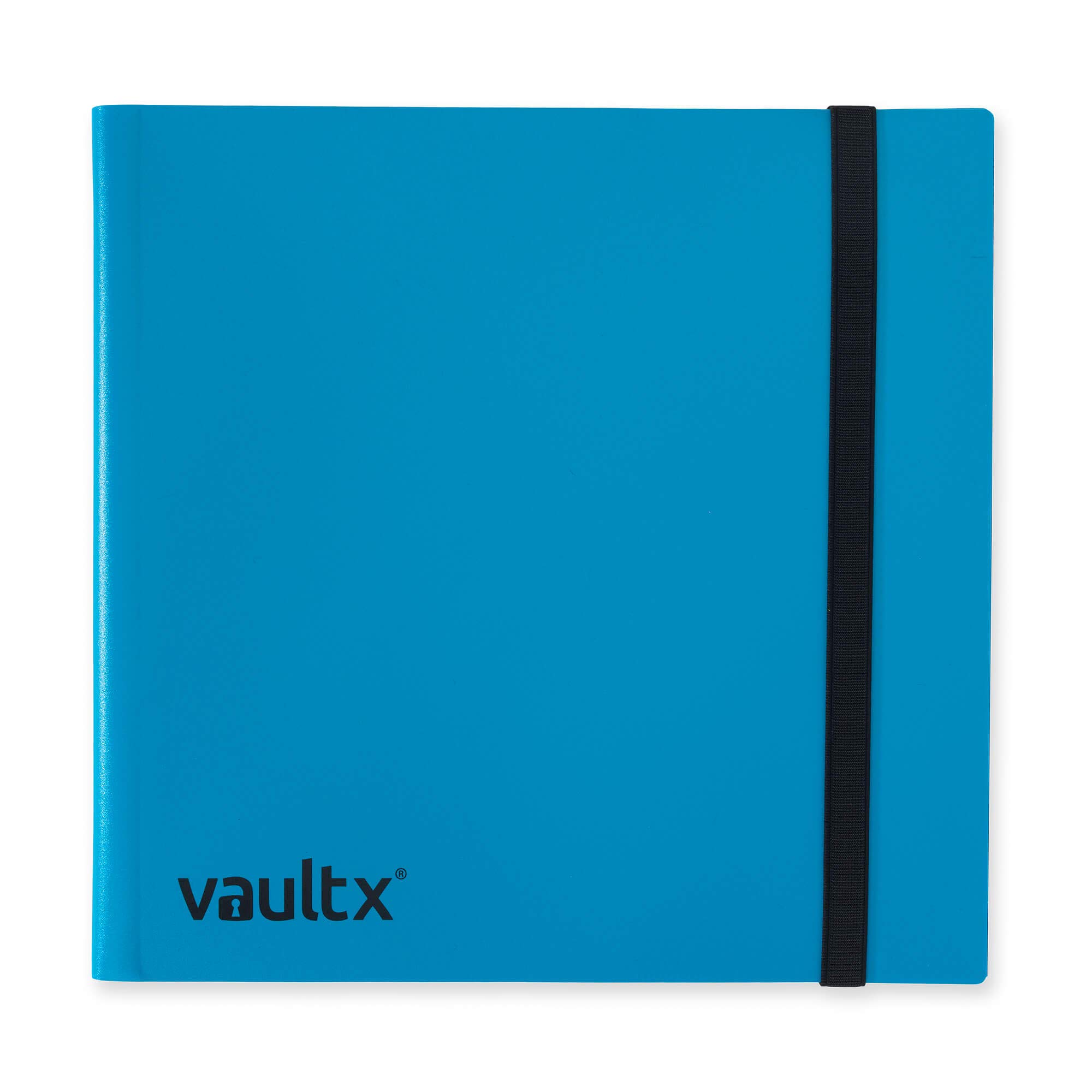 Vault X 12 Pocket Trading Card Strap Binder, 480 cards, Standard, 20 Side-Loading Pages, Folder for Collectible Card Games, Sports, TCG (Blue)