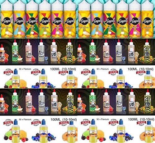 100ml E-Liquid Vape Juice Cloud Chasing Ecig eliquids Refill Oil 50+ Flavours Nicotine Free Tobacco Free (Red Slush)