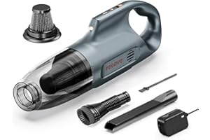PEGOVO Handheld Vacuum Cordless Car Vacuum Portable, Cordless Handheld Vacuum Cleaner with Fast Charging Long Runtime,10KPA High Power Hand Vacuum for Home, Pet Hair（Washable Filter