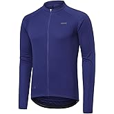 ARSUXEO Light Weight Long Sleeve Cycling Jersey Men Bike Jersey Bike Bicycle Biking Shirt