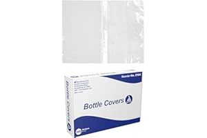 Dynarex Bottle Covers, Transparent Disposable Plastic Bags for Protecting Bottles, Non-Sterile & Latex-Free, Medium 6x8, 1 Box of 500 Bottle Covers (Packaging May Vary)