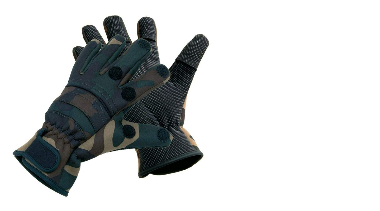 STMK Camouflage Thermo Angel and Leisure Gloves Neoprene Size XL 3 Finger Fold Up