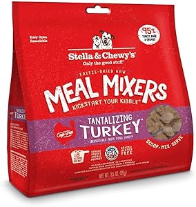 Stella & Chewy's Meal Mixers Freeze Dried Tantalizing Turkey 3.5 Oz (3 Pack)