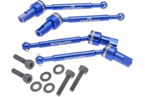 CODA RACING RC Aluminum Front & Rear Driveshaft Assembly for Traxxas LaTrax 1/18 Teton,Desert Prerunner,SST-Replaces Part 7650
