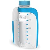 Kiinde Twist Pouch Direct-Pump Direct-Feed Twist Cap Breast Milk Storage Bags for Pumping, Freezing, Heating and Feeding, Pre-Sterilized, 6 Ounce, pack of 80