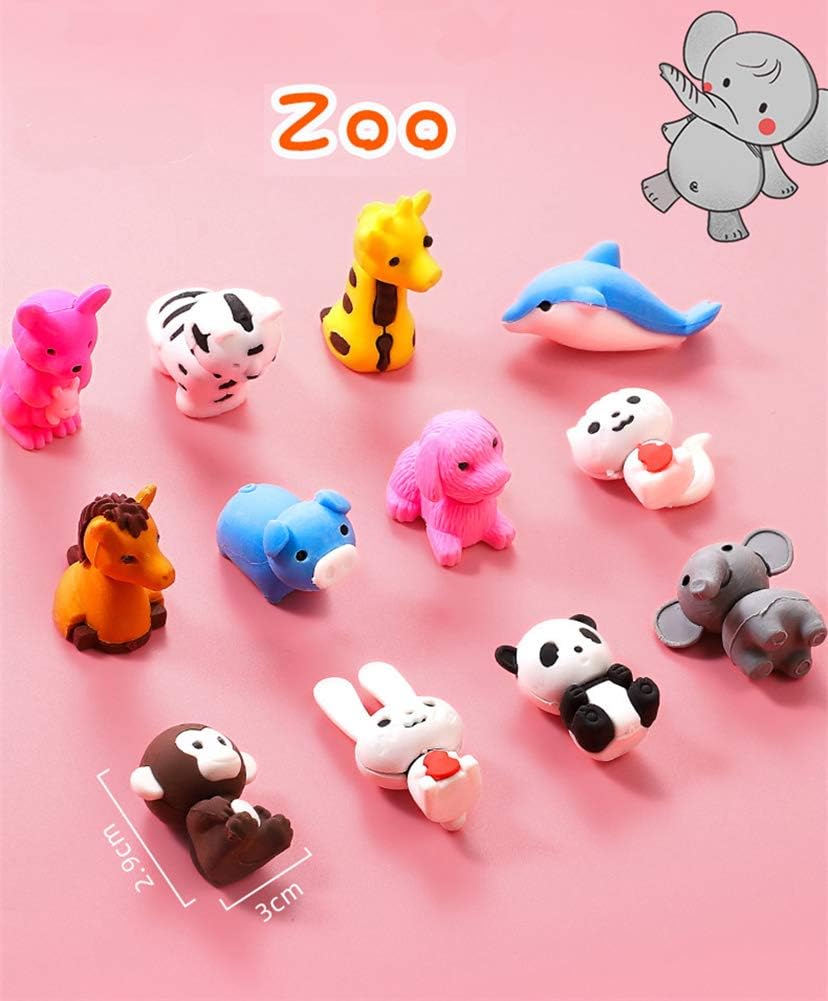 ArtioHipo 110PCS Pencil Erasers Japanese Puzzle Removable Animals Food Erasers Mini Kawaii for Kids Party Gifts School Games Prizes Classroom Rewards and Novelty Toys Cute Erasers Set(Random Designs)…