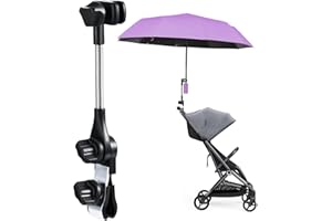 OATSBASF Umbrella Mount for Stroller, Adjustable Angle Golf Push Cart Umbrella Holder, Baby Stroller Umbrella Attachment, Suitable for Strollers, Bicycles, Wheelchairs,Golf Cart