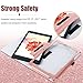 BENTOBEN Fire HD 8 Case(2018/2017/2016 Released,8th/7th/6th Generation),Kickstand Glitter Sparkly Folding Cover with Stylus Holder & Auto Wake/Sleep Protective Case for Amazon Fire HD 8, Rose Gold