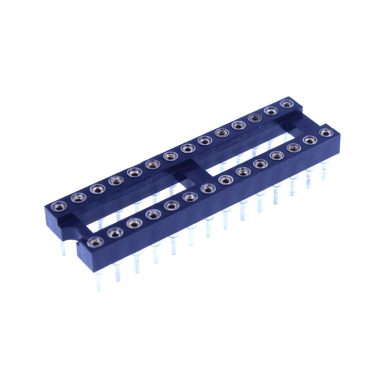 5PCS 2.54mm Pitch Round Pin DIP-28 DIP28 IC Test Socket Adapter Solder Type