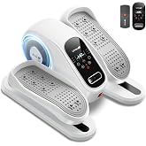 Under Desk Elliptical Machine, Electric Leg Exerciser for Seniors, Quiet &amp; Portable Electric Seated Eclipse Exercise Training Machine with Remote, 12 Level Speeds &amp; Mute Function, Manual &amp; Auto Mode