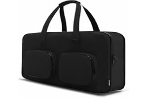 L LTGEM LTGEM DJ Controller Bag Case Compatible with Pioneer DJ DDJ-FLX10 / DDJ-REV7 / DDJ-REV5 & RANE ONE & AKAI Professional MPK249 & Denon DJ SC Live 2/4 DJ Controller(31.4"x16.9"x5.1")