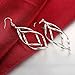 Sterling Silver Plated Cubic Zirconia Diamond Drop Dangle for Women Teen Girls Jewelry