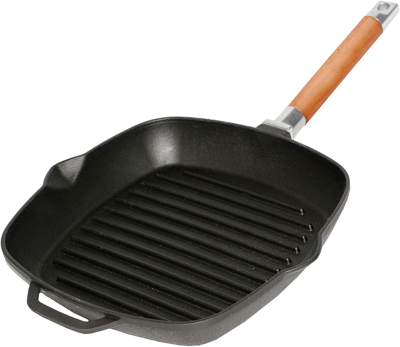 Cast Iron Grilling Pan Removable Handle. Sast Iron Kitchen