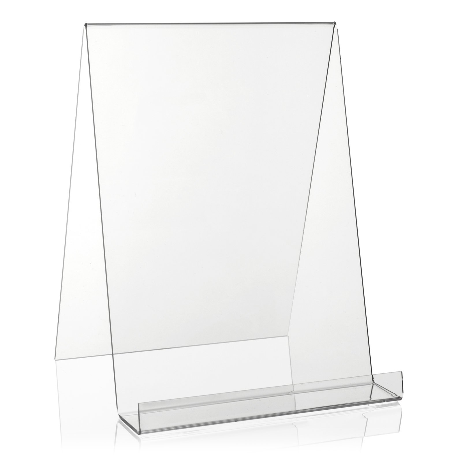 VITAdisplays® DIN A4 book stand/bookend/accountant as a product carrier made from original Plexiglas®.