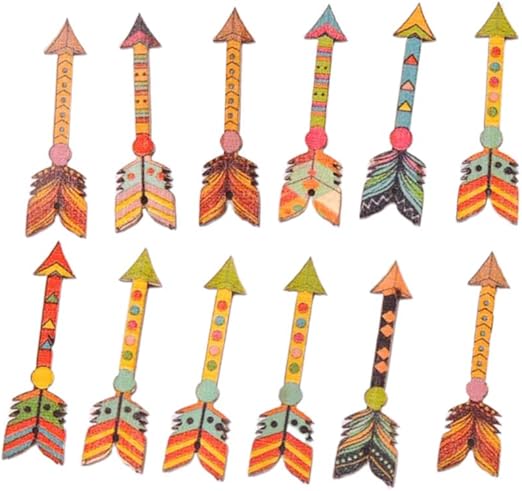 Toyvian 50 Piezas De Madera Flecha Signo Granja Casa Colgante Colgante De Pared Decoracion Amazon Es Hogar