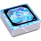 Alphacool Eisblock XPX Aurora Edge CPU Water Block, Digital RGB, Chrome/Plexi
