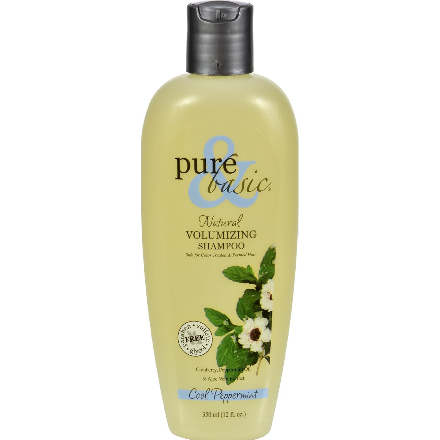 Pure and Basic Natural Volumizing Shampoo Cool Peppermint