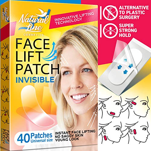 Face Lift Tape Face Lifting Patch Neck Double Chin V Shape Saggy Eye Invisible Thin Adhesive Face Lift Stickers Bands Instant Wrinkle Jowl Tightening Thinning Clear Makeup Tape