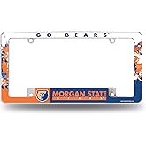 Rico Industries NCAA Standard 12" x 6" Chrome All Over Automotive License Plate Frame for Car/Truck/SUV (L-M Schools)