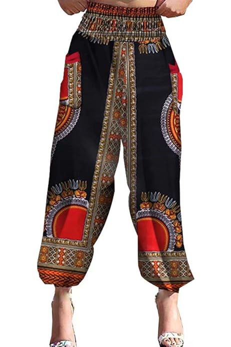 African Outfits For Women RaanPahMuang Baggy Straight Leg Carnival