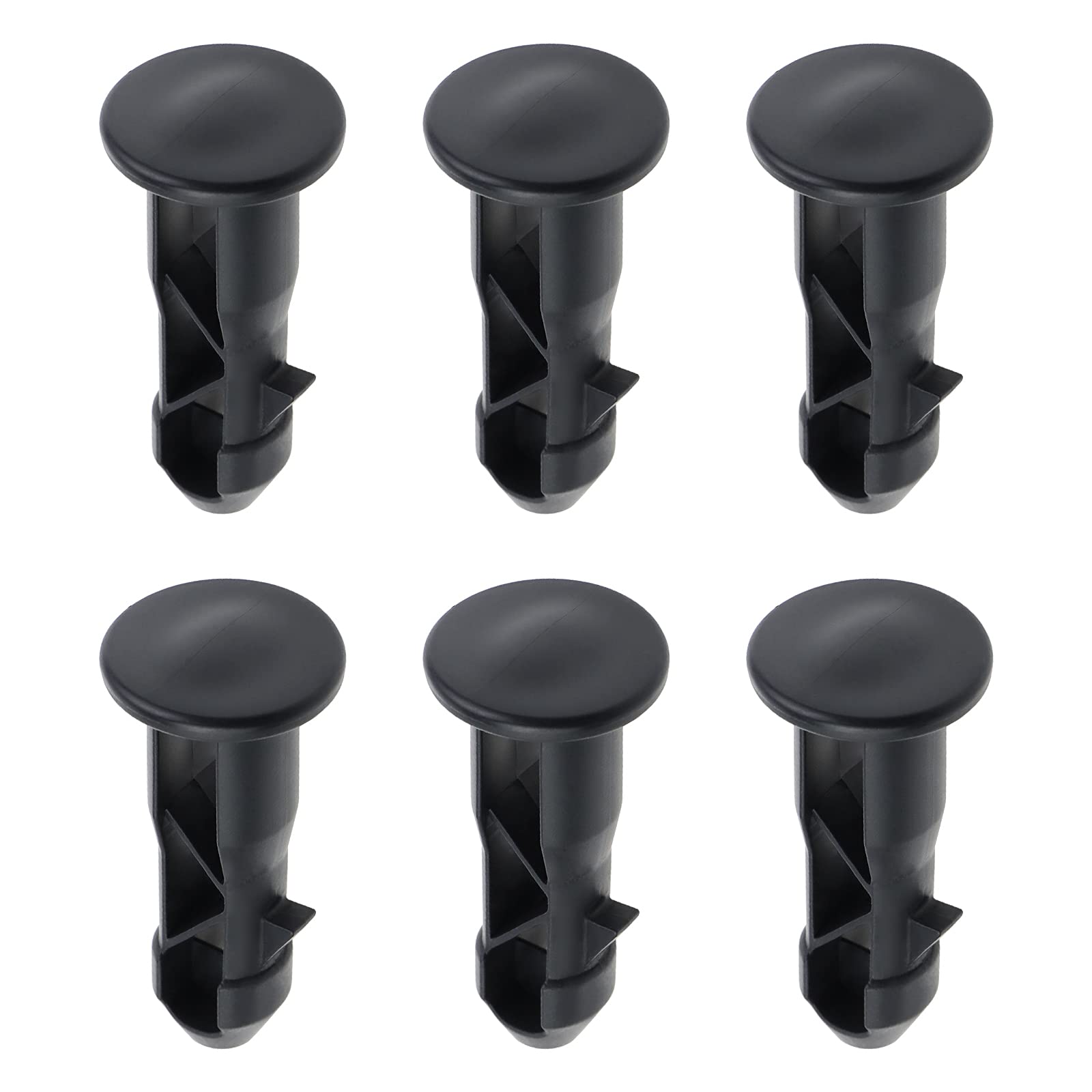 OTOTEC 3 Pairs of Wheelie Bin Lid Hinge Pins 65x18mm Black Plastic Fit for 240 Liters Outdoor Wheelie Trash Bins