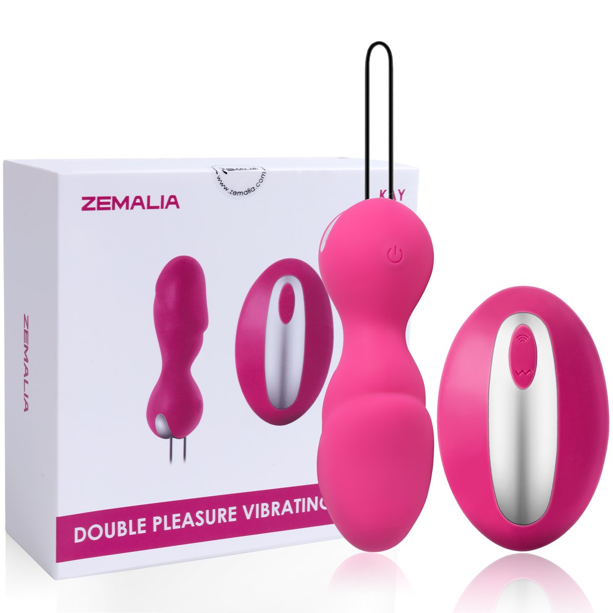 Heizbares Bullet Vibrator Vibro Ei mit Funkfernbedienung, Vagina und Klitoris Massage, vibrierte Fernbedienung als Zunge Aufliegevibrator,Wasserdicht und Wiederaufladbar,Penisform