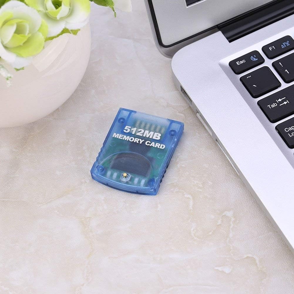 Mekela Memory Card 512MB (8192 Blocks),Compatible for Wii Gamecube Game Cube NGC GC (Blue): Computers & Accessories