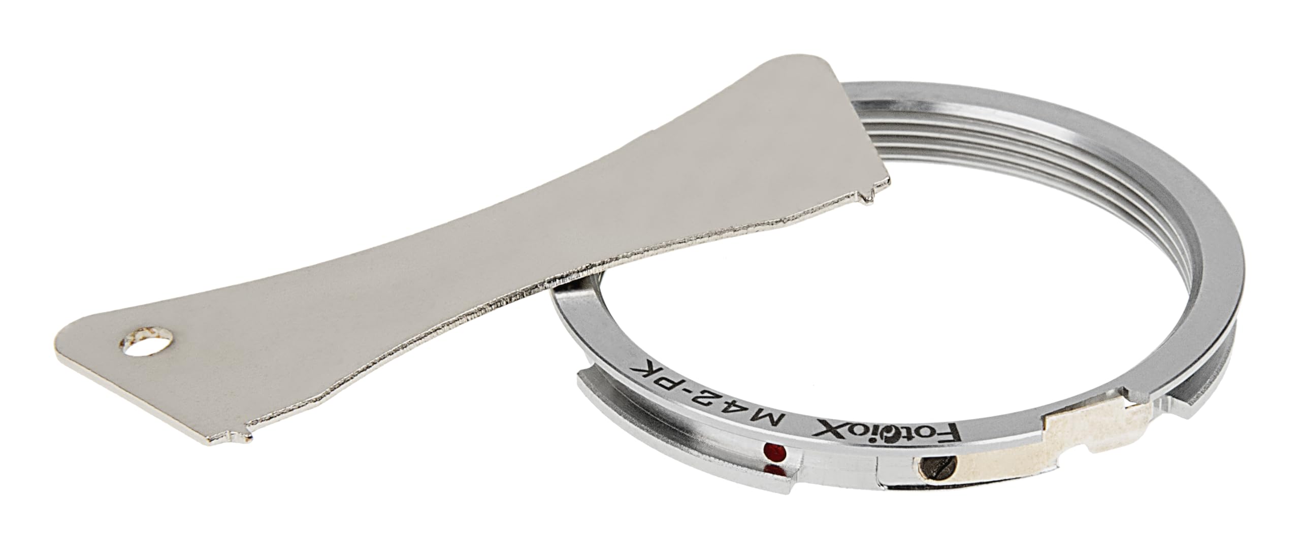 Fotodiox Chrome Lens Mount Adapter, M42 (42mm x1 thread Mount) Lens to Pentax K-x/PK Adapter, for Pentax K200d, K20d, K100D Super, K10D, K110D,K100D, *ist DL2, *ist DS2, *ist DL, *ist DS, Samsung GX-20, GX-10