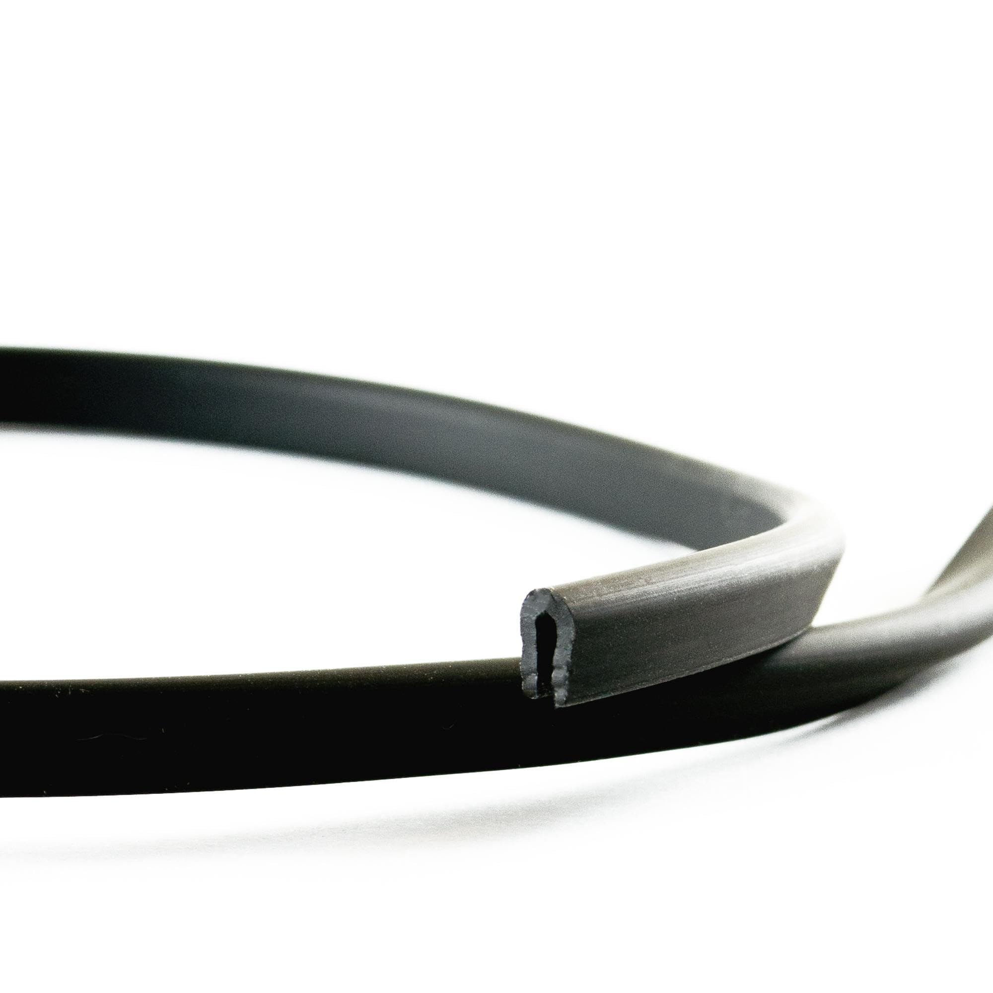 Eutras edge protection KSO4004, Keder protection strip - for edges 0,4 – 1,0 mm - black - 3 m., black, 2040